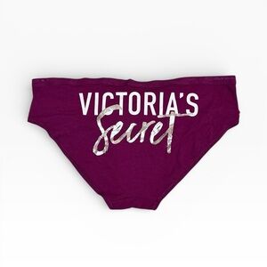 Victoria's Secret Signature Waistband Cotton Hiphugger Panties Large Y2K